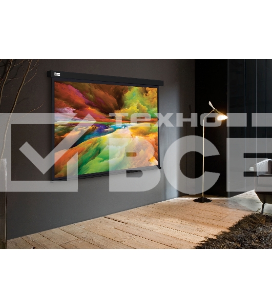 Экран Cactus 206x274см Wallscreen CS-PSW-206X274-BK 4:3 настенно-потолочный рулонный черный