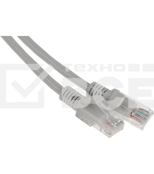 Патч-корд Premier PP12-1M 1000Гбит/с UTP 4 пары cat.5E CCA molded 1м серый RJ-45 (m)-RJ-45 (m)