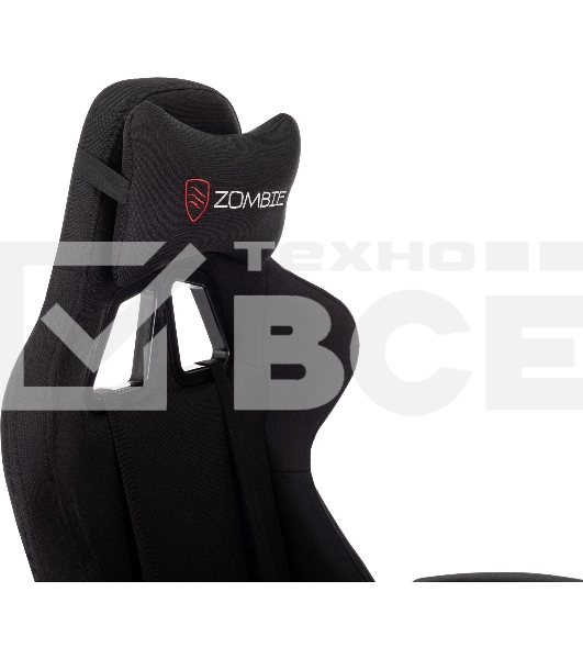 Кресло игровое Zombie Shadow черный Neo Black с подголов. крестов. пластик подст.для ног пластик черный