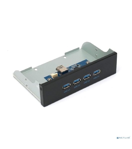 Планка USB 3.0 на переднюю панель 5.25' Gembird, FP5.25-USB3-4A, 4xUSB-A 3.0