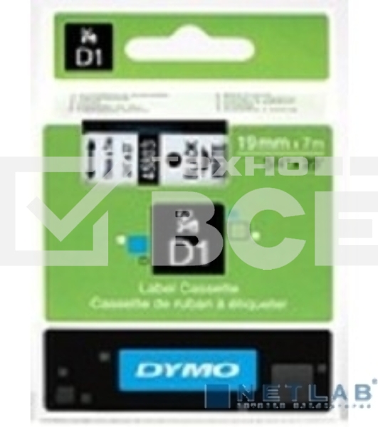 Расходные материалы Картридж с нейлоновой лентой для неровных поверхностей 19мм х 3,5м., черный шрифт на белом фоне S0718050