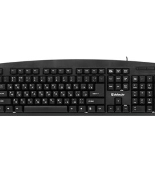 Клавиатура проводная Defender Office HB-910 RU, USB, черный