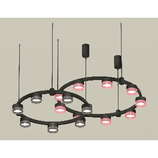 Светильник Ambrella light XR92091310/16 SBK/PI/BK черный песок/розовый/тонированный GX53 (A9209, C9242, C9238, N8486, N8484)