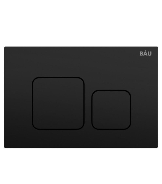 Комплект BAU 6 в 1: инсталляция BAU PRO, унитаз подвесной безободковый торнадо обратного потока Bau Dream 52х36 Hurricane-2, сиденье дюропласт микролифт, кнопка смыва BAU Soul, черная матовая