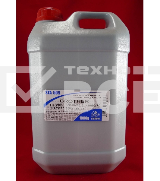 Тонер Brother TN 2075/85/2135/75 HL 2030/35/40/75/2140/50/70 (фл, 1кг) B&W Standart фас. Россия