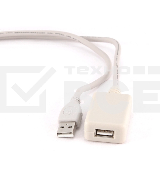 Кабель Gembird UAE016 USB 2.0 кабель удлинительный !!!Активный!!! 4.8м AM/AF