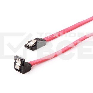 Кабель интерфейсный SATA Cablexpert CC-SATAM-DATA90, 50см, угловой разъем, 7pin/7pin, защелка, пакет