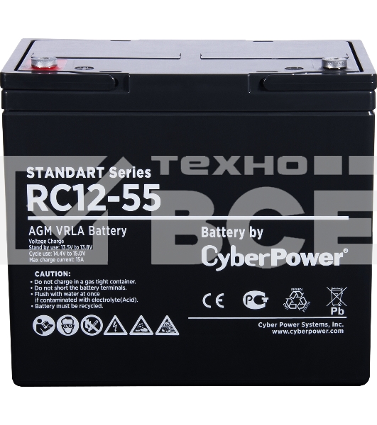 Батарея SS CyberPower Standart series RC 12-55 / 12V 55 Ah