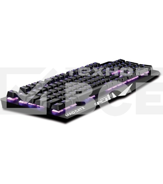 Игровая клавиатура черная Mad Catz S.T.R.I.K.E. 4 (Cherry Red Switch, RGB подсветка, аллюминиевая рама, USB)