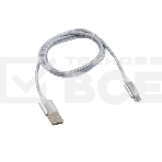 Кабель USB-Type-C/2A/nylon/silver/1m/Rexant, фото 1