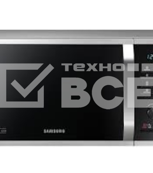 Микроволновая печь Samsung MG-23K3575AS черный /серебристый, 23 л, 800 Вт, переключатели - кнопки/поворотный механизм