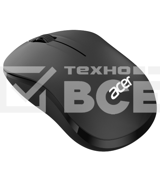 Мышь беспроводная Acer OMR160 черный, 1200 dpi, радиоканал, USB, кнопки - 3