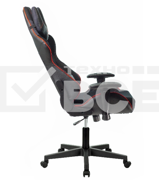 Кресло игровое A4Tech Bloody GC-400, черный/красный, крестовина пластик