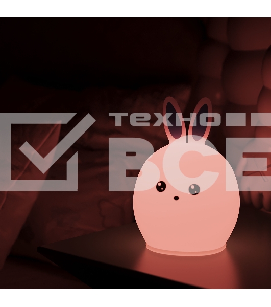 Ночник Gauss NN301 кролик белый