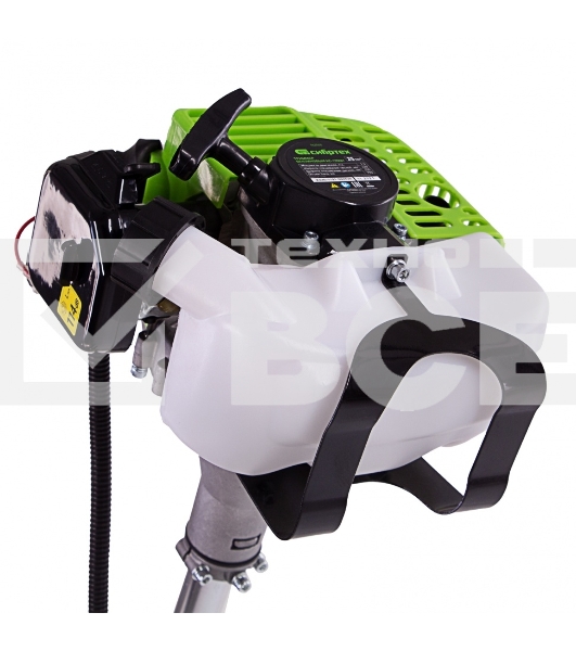 Триммер бензиновый Сибртех КС-1300Н, 25 см3, неразъемная штанга, состоит из 2 частей