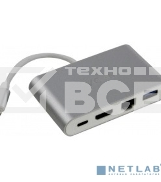Кабель-адаптер USB3.1 Type-CM-->HDMI+USB3.0+RJ45+PD charging  VCOM <CU455> Кабель-адаптер USB3.1 Type-CM-->HDMI+USB3.0+RJ45+PD charging  VCOM <CU455>