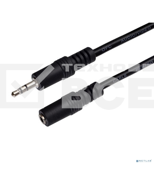 Кабель PERFEO кабель Jack 3.5 мм вилка - Jack 3.5 мм розетка, 3 м (J2202)