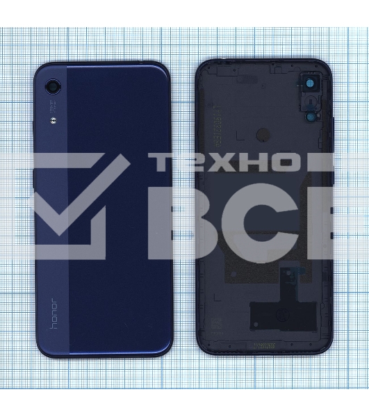 Задняя крышка для Huawei Honor 8A  синяя