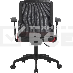 Кресло компьютерное Cactus CS-MC222-BKRD черный, сиденье темно-красный, сетка/ткань, низк.спин. крестов. пластик, пластик черный, фото9