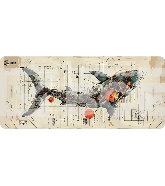 Коврик для мыши Cactus Shark 900x400x4мм (CS-MP-COR03XXL)