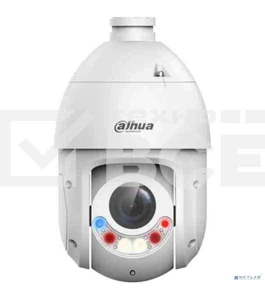 Уличная купольная PTZ IP-видеокамера Dahua DH-SD4E225Gb-HNR-A-PV1 TiOC с активным сдерживанием и ИИ 2Мп, 1/2.8” CMOS, моторизованный объектив 4.8~120мм (25x), видеоаналитика, ИК 100м, LED 50м, IP66