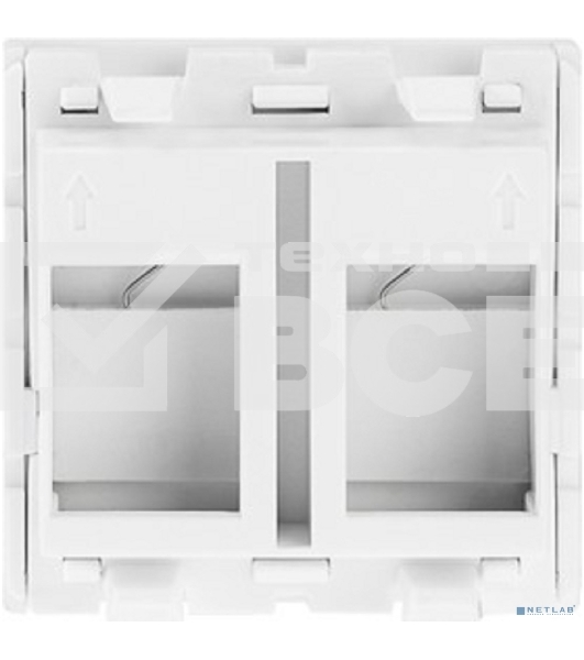 Вставка Rexant Mosaic 45x45, на 2 порта со шторкой