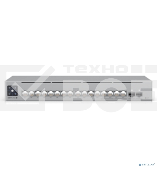 Коммутатор Ubiquiti UniFi Switch Pro Max 16 PoE PoE-коммутатор в стойку, 4х 2.5G RJ45, 12х 1G RJ45, 2х 10G SFP+, раздача 180 Вт