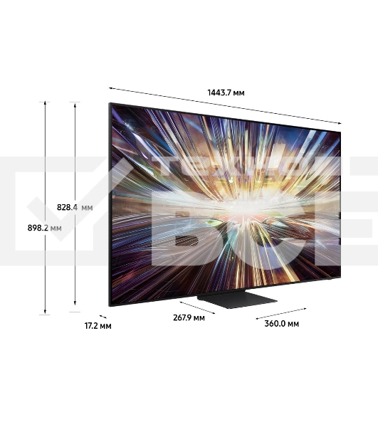 Телевизор Samsung 65' QE65QN800DUXRU черный титан/серебристый QLED 8K UHD 120Hz Smart TV