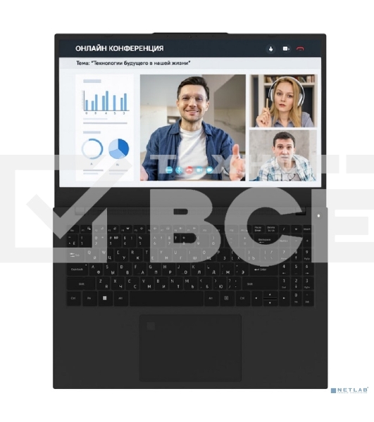 Ноутбук Rikor L5P/15'/IPS/Intel Core i5-1235U/16Gb/512Gb SSD/Intel Iris Xe Graphics/Win11pro/черный/1.85kg