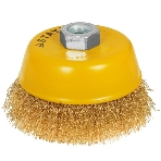 Кордщетка STAYER 35125-075_z01чашечная витая латунированная стальная проволока 0.3мм 75мм/М14, фото6