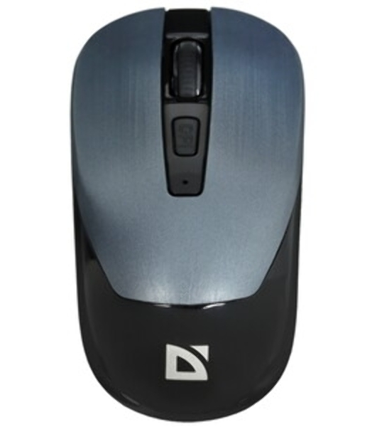 Мышь беспроводная Defender Wave MM-995 серебристый, 1600 dpi, радиоканал, USB, кнопки - 4