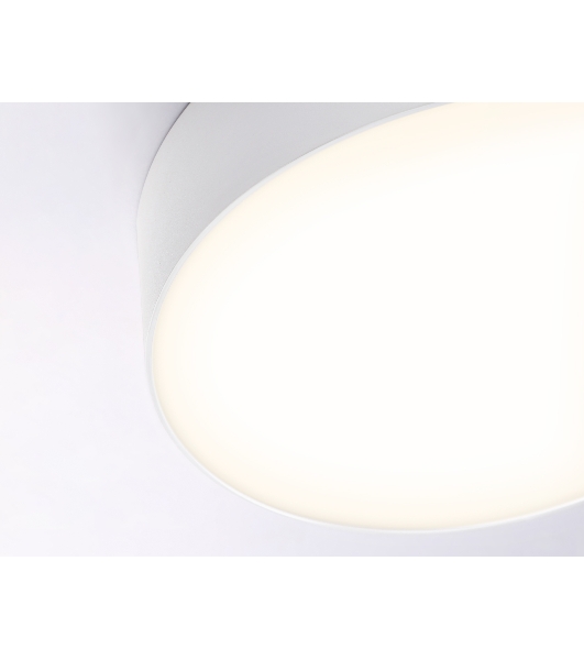 Потолочный светодиодный светильник Ambrella light FV5523 WH белый LED 35W 3000K D300*58 (Без ПДУ)