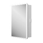 Зеркальный шкаф Bau Stil 50х80, LED подсветка, сенсор, плавное закрывание, оборачиваемый, фото4