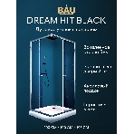 Душевой уголок BAU Stil Hit с поддоном 100x100х195, прозрачное закаленное стекло, хромированный проф, фото7