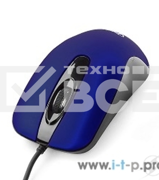 Мышь проводная Gembird MOP-400-B синий, 1000 dpi, USB, кнопки - 3