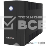 Источник бесперебойного питания Импульс Юниор 1000 1000 ВА/600 Вт, LED, АКБ 2х5А·ч, IEC-C13x4,черный 00-КБ001551, фото2