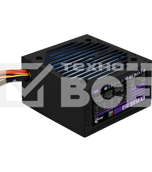 Блок питания Aerocool / Formula VX PLUS 750 RGB, 750Вт, 120мм, черный