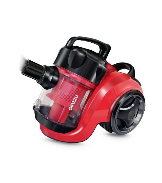 Пылесос GINZZU VS420 красный/черный, 360/2000 Вт, уборка сухая, пылесборник контейнер 3 л