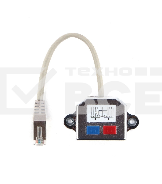 Разветвитель NCA-SP-02 FTP 1 порт RJ45 (T568A/T568B) -> 2 порта RJ45 10/100 BASE-T
