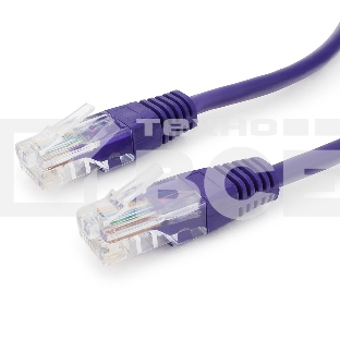 Патч-корд UTP Cablexpert PP12-1.5M/V кат.5e, 1.5 м, литой, многожильный (фиолетовый)