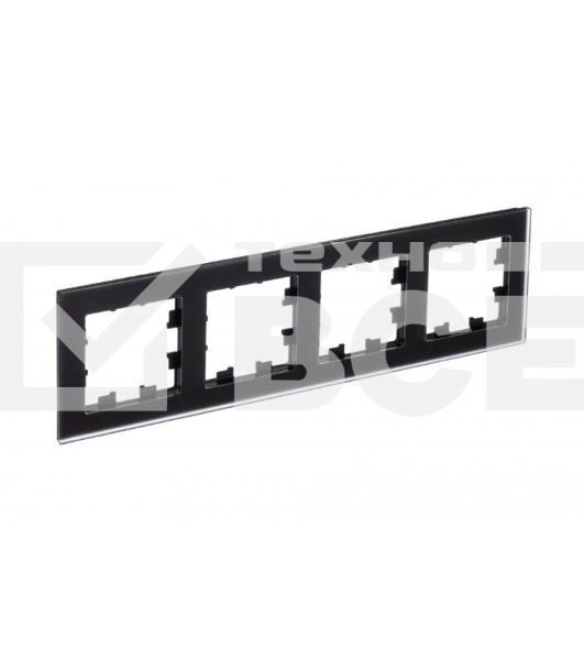 Рамка 4-м AtlasDesign Nature мат. стекло черный SchE ATN331004