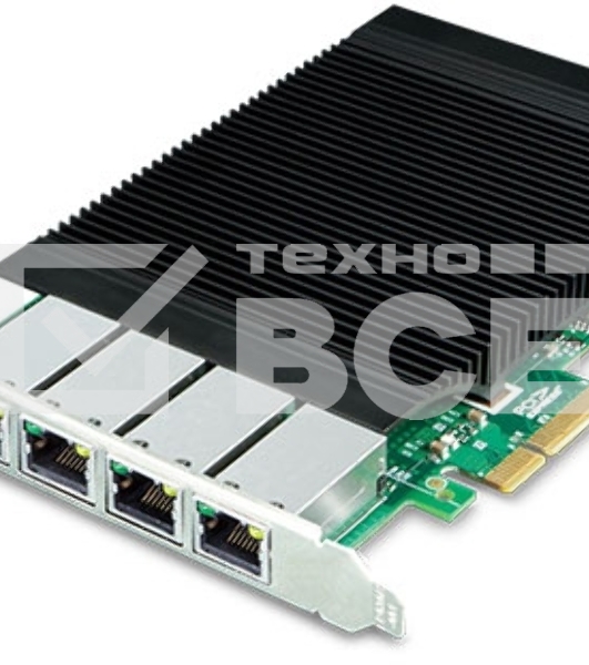 Сетевой адаптер PLANET 4-Port 10/100/1000T 802.3at PoE+ PCI Express Server Adapter (120W PoE budget, PCIe x4, -10 to 60 C, Intel Ethernet Controller)