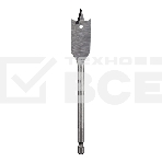 Сверло перовое по дереву Kranz 25х300 мм, шестигранный хвостовик, фото2