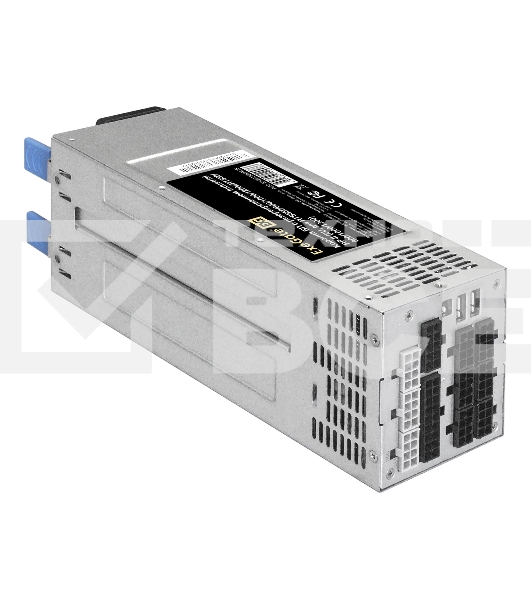 Серверный блок питания  2U Redundant 2x800W ExeGate EX292322RUS Industrial-RTS800 (APFC, КПД 94% (80 PLUS Platinum), 4 cm fan, 24pin, 2x(4+4)pin, 2PCIe, 2SATA, 6IDE, Cable Management)