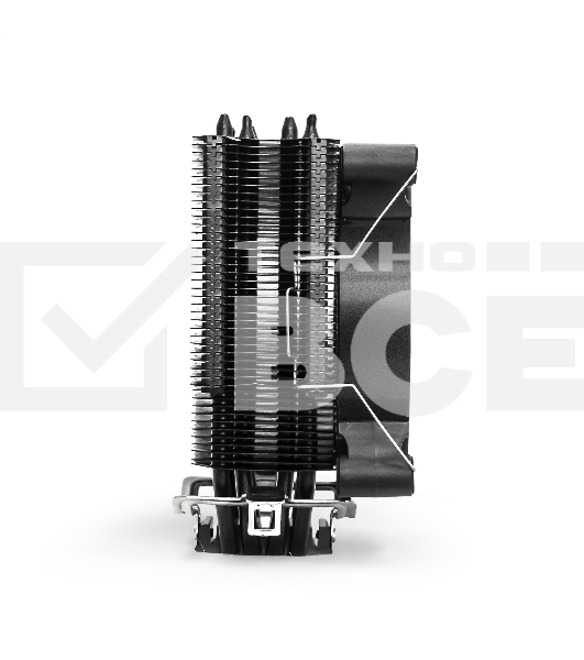 Кулер для процессора ExeGate Dark Magic EXX400V2-PWM.RGB серебристый, 120 мм, алюминий/медь, 2100 об/мин, 24 дБ, 4 pin, 140 Вт, 155 мм