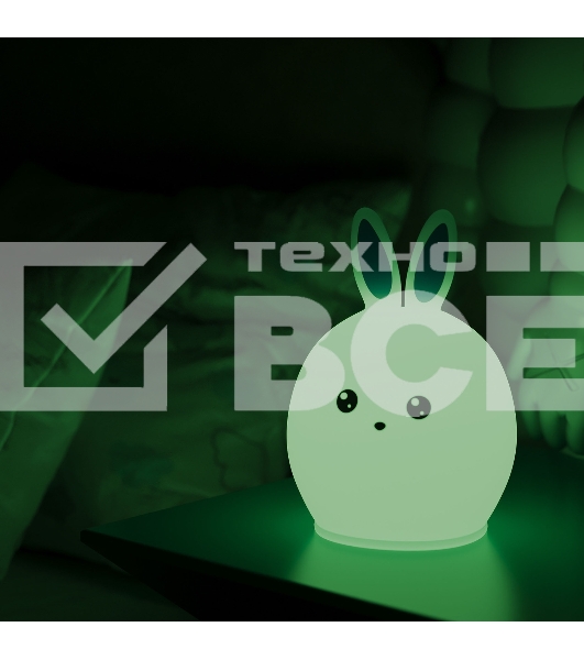 Ночник Gauss NN301 кролик белый