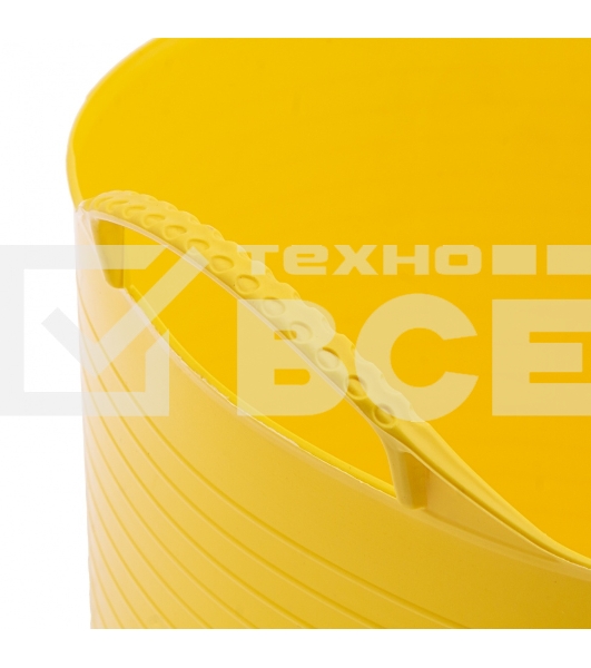 Ведро гибкое СИБРТЕХ сверхпрочное 14л, желтое СИБРТЕХ 67502