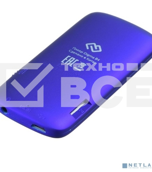 Плеер Hi-Fi Flash Digma B4 8Gb синий/1.8