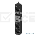 Удлинитель Defender с заземлением M518 1.8 м, 5 розеток, черный, фото2