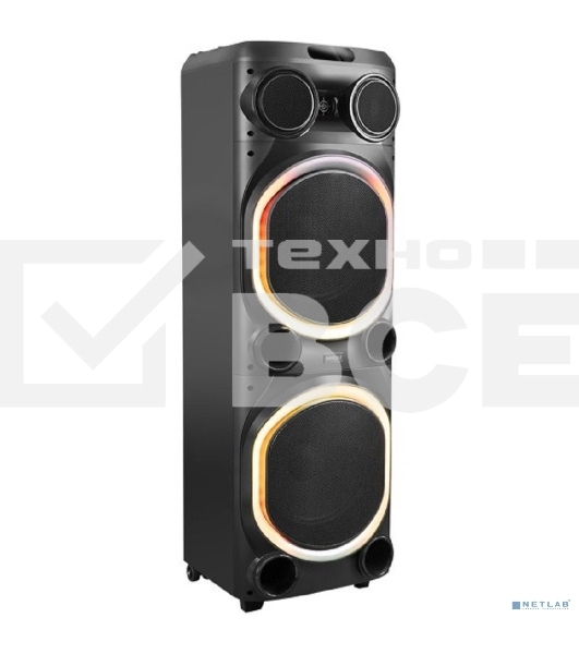 Акустическая система Ginzzu GM-204 Midi BT/USB/TF/FM/MIC/ДУ черный